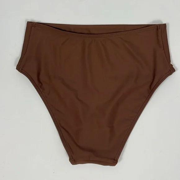 MATTEAU Brown High Waist Bikini Triangle Top. Size 2/3 4/6. - Picture 7 of 15